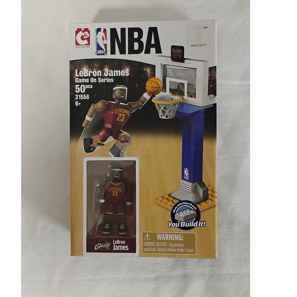 C3 NBA LeBron James Game On Series Cleveland Cavaliers Building Set 50 Pc NIB